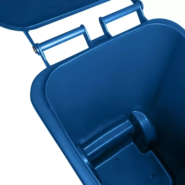 Carro Coletor de Lixo 240 Litros - AZUL | Cor: Azul, Litros: 240 Litros, Pedal: Sem Pedal
