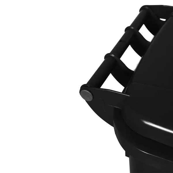 Contêiner de Lixo ou Lixeira Com Rodas 120 Litros Preto