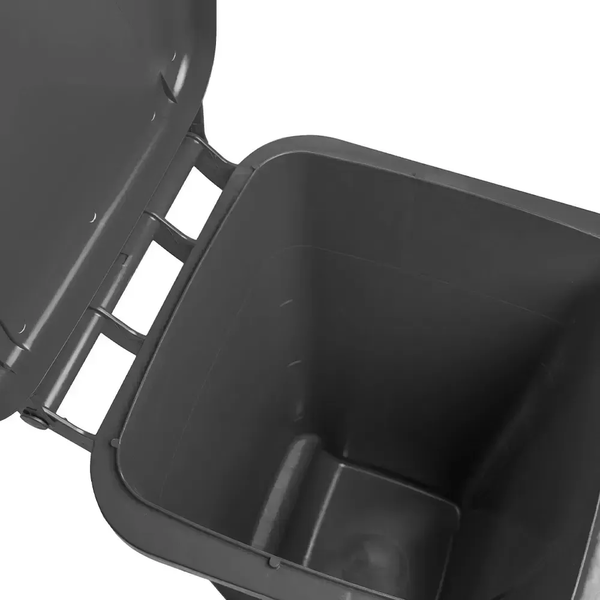 Contêiner de Lixo ou Lixeira 120 Litros Cinza Com Rodas