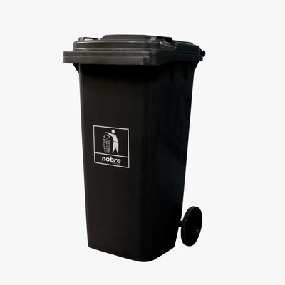 Carro Coletor de lixo Mod. Europeu 120 litros - PRETO