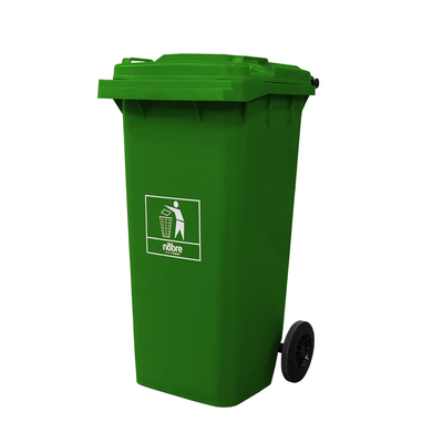 Carro Coletor de lixo Mod. Europeu 120 litros - VERDE | Cor: Verde, Litros: 120 Litros, Pedal: Sem Pedal, Tipo de Material: Plástico | Cor: Verde, Litros: 120 Litros, Pedal: Sem Pedal, Tipo de Material: Plástico | Cor: Verde, Litros: 120 Litros, Pedal: Se