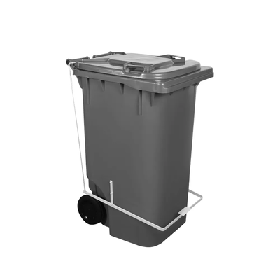 Carro Coletor de lixo C/ Pedal 240 Litros - CINZA | Cor: Cinza, Litros: 240 Litros, Pedal: Com Pedal, Tipo de Material: Plástico | Cor: Cinza, Litros: 240 Litros, Pedal: Com Pedal, Tipo de Material: Plástico | Cor: Cinza, Litros: 240 Litros, Pedal: Com Pe