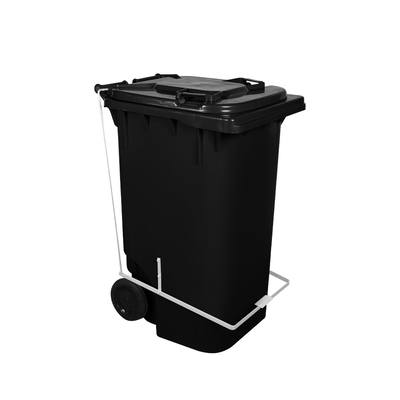 Carro Coletor de lixo C/ Pedal 240 Litros - PRETO | Cor: Preto, Litros: 240 Litros, Pedal: Com Pedal, Tipo de Material: Plástico | Cor: Preto, Litros: 240 Litros, Pedal: Com Pedal, Tipo de Material: Plástico | Cor: Preto, Litros: 240 Litros, Pedal: Com Pe