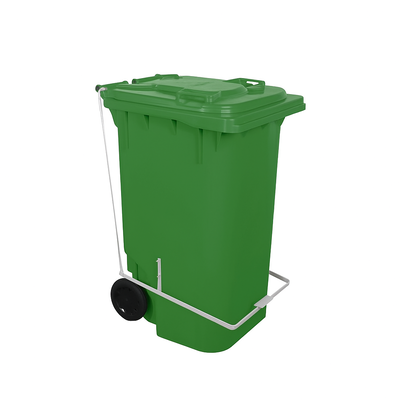Carro Coletor de lixo C/ Pedal 240 Litros - VERDE | Cor: Verde, Litros: 240 Litros, Pedal: Com Pedal, Tipo de Material: Plástico | Cor: Verde, Litros: 240 Litros, Pedal: Com Pedal, Tipo de Material: Plástico | Cor: Verde, Litros: 240 Litros, Pedal: Com Pe