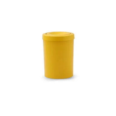 Cesto de Lixo 15 Litros com Tampa Flip Top - AMARELA | Cor: Amarelo, Litragem: 15 Litros, Modelo: Flip Top | Cor: Amarelo, Litragem: 15 Litros, Modelo: Flip Top