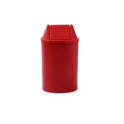Cesto de Lixo 15 litros com Tampa Basculante - VERMELHO