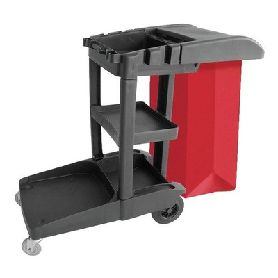 Carrinho Funcional de Limpeza, Vermelho