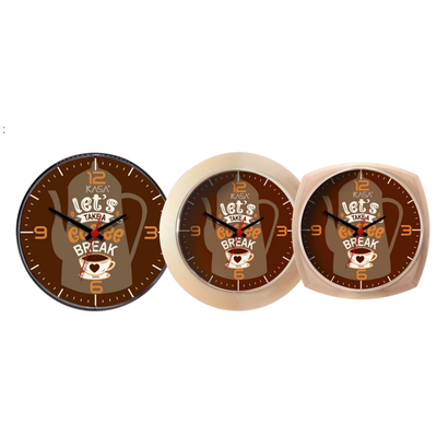 Relógio de parede KITCHEN - BULE | Cor: Marçala, Modelo do Relógio: Classic - Sem moldura | Cor: Marçala, Modelo do Relógio: Classic - Sem moldura