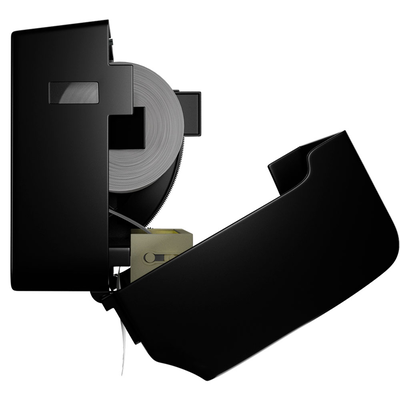 Dispenser c/ alavanca p/ toalha bobina preto - Brave - Nobre