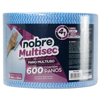 Pano Multiuso Slim 20cm x 300m Nobre | Cor: Branco | Cor: Branco