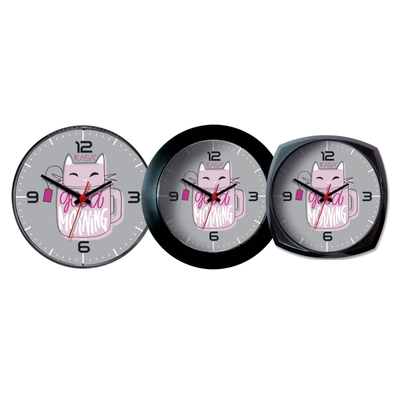 Relógio de parede KITCHEN - GATO ROSA