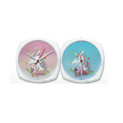 Relógio de parede Vintage - UNICÓRNIO | Cor: Azul, Modelo do Relógio: Vintage - Moldura quadrada | Cor: Azul, Modelo do Relógio: Vintage - Moldura quadrada | Cor: Azul, Modelo do Relógio: Vintage - Moldura quadrada