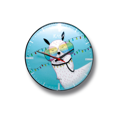 Relógio de parede Classic - LHAMA AZUL