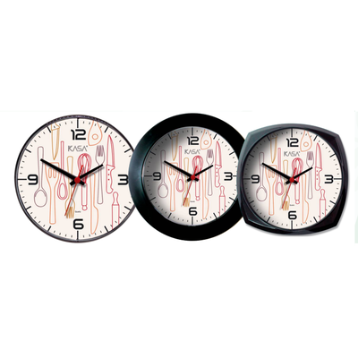 Relógio de parede KITCHEN - CUTLERY | Cor: Branco, Modelo do Relógio: Classic - Sem moldura | Cor: Branco, Modelo do Relógio: Classic - Sem moldura | Cor: Branco, Modelo do Relógio: Classic - Sem moldura