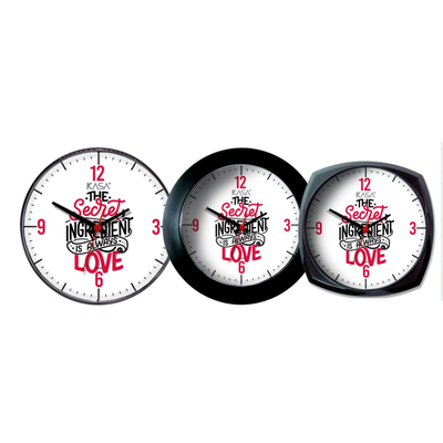Relógio de parede KITCHEN - THE SECRET | Cor: Branco, Modelo do Relógio: Classic - Sem moldura | Cor: Branco, Modelo do Relógio: Classic - Sem moldura | Cor: Branco, Modelo do Relógio: Classic - Sem moldura