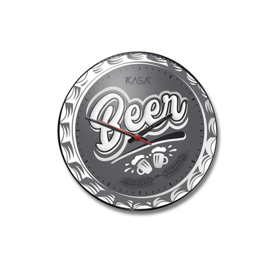 Relógio de parede Classic - BEER PRATA