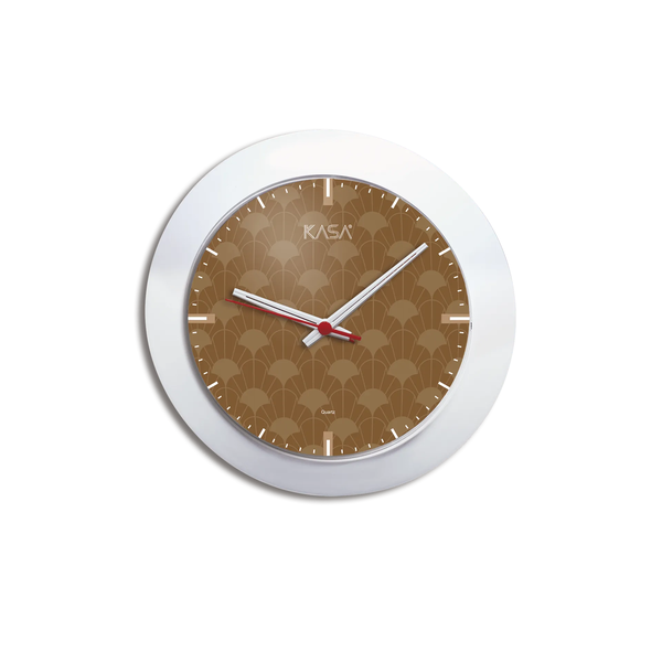 Relógio de parede Clas - Geométrico Bege | Modelo do Relógio: Classic - Sem moldura, Cor: Bege