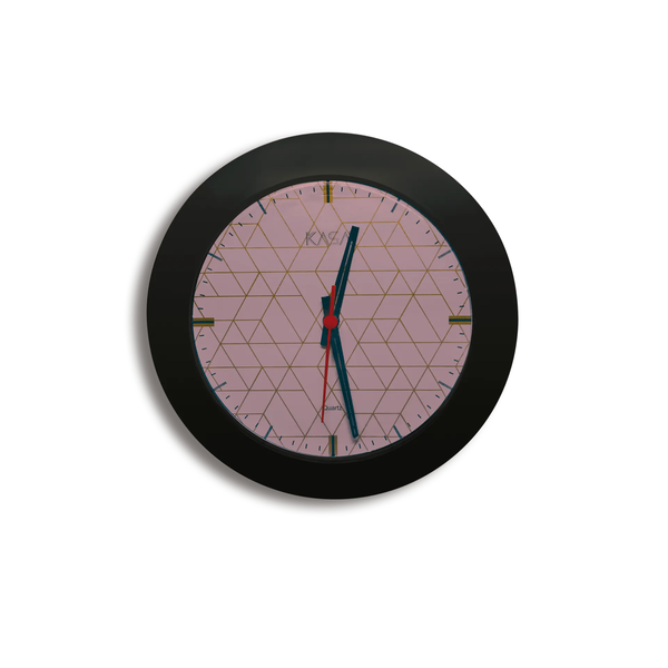 Relógio de parede Clas Geométrico - Rose Gold  | Cor: Rosa, Modelo do Relógio: Classic - Sem moldura