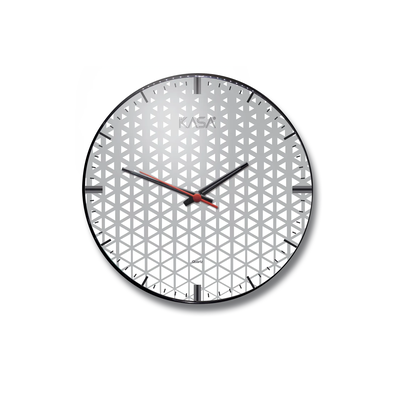 Relógio de parede Clas Geométrico - PRATA