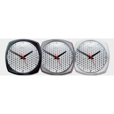 Relógio de parede Vintage Geométrico - Ponto | Cor: Branco, Modelo do Relógio: Vintage - Moldura quadrada | Cor: Branco, Modelo do Relógio: Vintage - Moldura quadrada | Cor: Branco, Modelo do Relógio: Vintage - Moldura quadrada