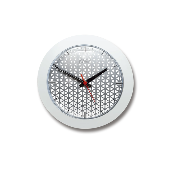 Relógio de parede Exclusive exc - Geométrico | Cor: Branco, Modelo do Relógio: Exclusive - Moldura redonda | Cor: Branco, Modelo do Relógio: Exclusive - Moldura redonda