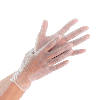 Luva de Vinil sem Pó Nobre Tamanho G CA 41265 Caixa com 100 Unidades  | Tamanho: M | Tamanho: M