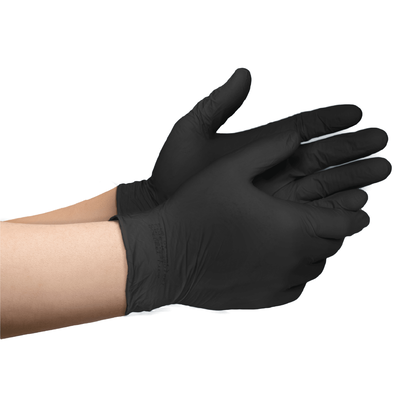 Luva Nitrílica Sem Pó Nobre Preta – Caixa com 100 Unidades – CA 44567 | Tamanho: M | Tamanho: M | Tamanho: M