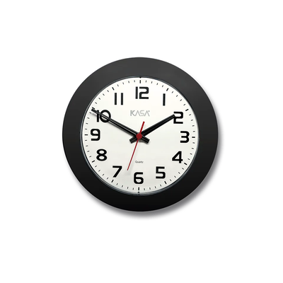 Relógio de Parede Numérico Exclusive - BRANCO C/ ARO PRETO