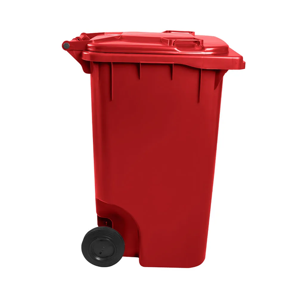 Contentor de Lixo 240 Litros - VERMELHO