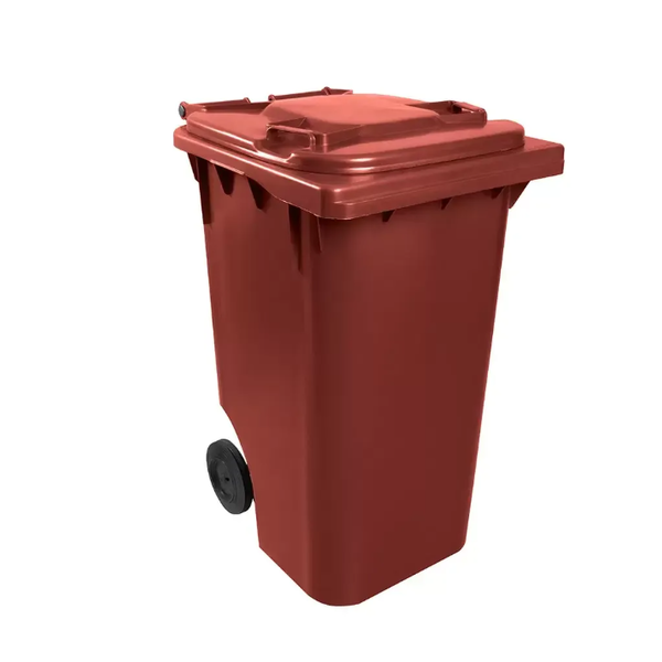 Contentor de Lixo 240 Litros - MARROM