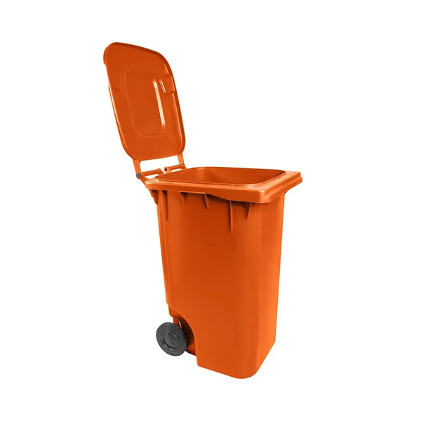 Contentor de Lixo 240 Litros - LARANJA