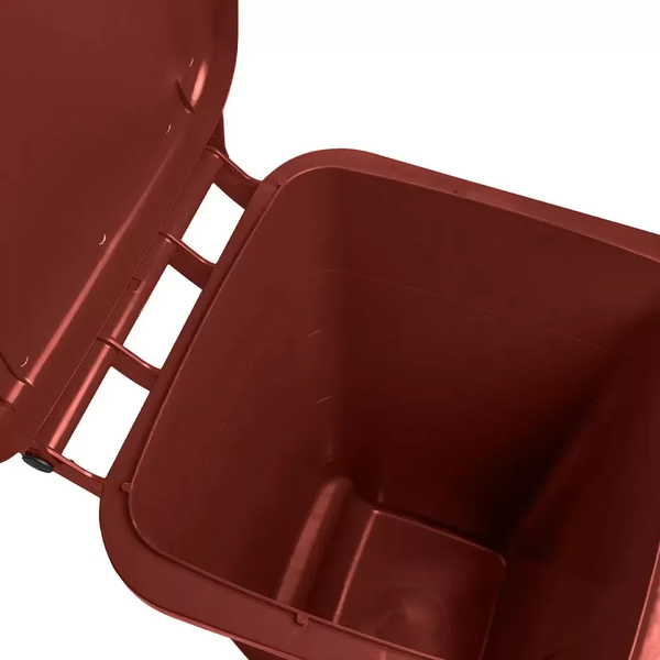 Contentor de Lixo 120 Litros – Sem Pedal - MARROM | Cor: Marrom, Litros: 120 Litros, Pedal: Sem Pedal, Tipo de Material: Plástico