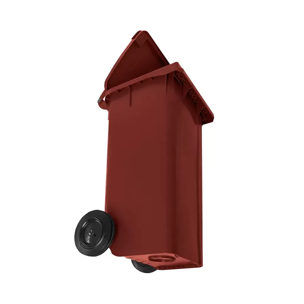 Contentor de Lixo 120 Litros – Sem Pedal - MARROM | Cor: Marrom, Litros: 120 Litros, Pedal: Sem Pedal, Tipo de Material: Plástico