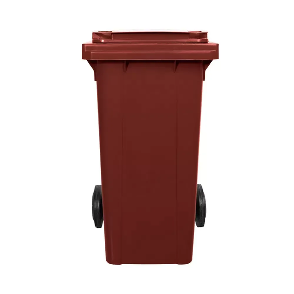 Contentor de Lixo 120 Litros – Sem Pedal - MARROM | Cor: Marrom, Litros: 120 Litros, Pedal: Sem Pedal, Tipo de Material: Plástico