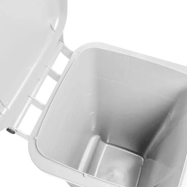 Contentor de Lixo 120 Litros – Sem Pedal - BRANCO | Cor: Branco, Litros: 120 Litros, Pedal: Sem Pedal, Tipo de Material: Plástico