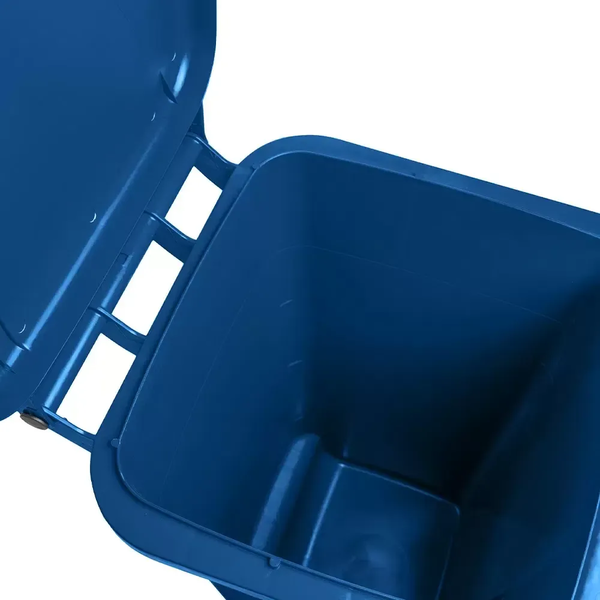 Contentor de Lixo 120 Litros – Sem Pedal - AZUL | Cor: Azul, Litros: 120 Litros, Pedal: Sem Pedal, Tipo de Material: Plástico