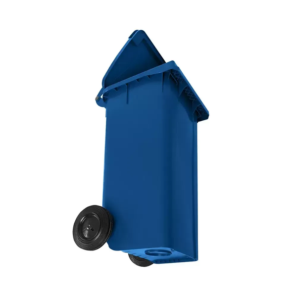 Contentor de Lixo 120 Litros – Sem Pedal - AZUL | Cor: Azul, Litros: 120 Litros, Pedal: Sem Pedal, Tipo de Material: Plástico