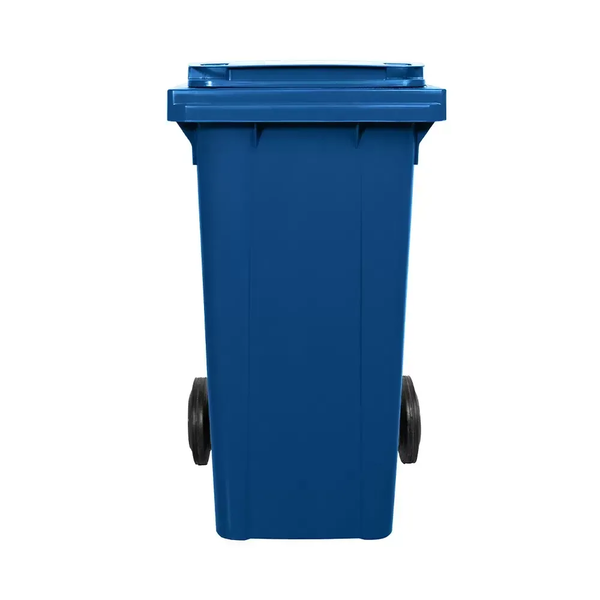 Contentor de Lixo 120 Litros – Sem Pedal - AZUL | Cor: Azul, Litros: 120 Litros, Pedal: Sem Pedal, Tipo de Material: Plástico