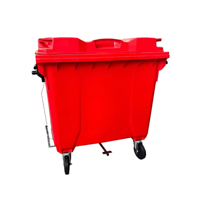 Coletora de Lixo 1000 Litros C/Rodas e PEDAL - VERMELHA | Cor: Vermelho, Litros: 1000 Litros, Pedal: Com Pedal, Tipo de Material: Plástico | Cor: Vermelho, Litros: 1000 Litros, Pedal: Com Pedal, Tipo de Material: Plástico | Cor: Vermelho, Litros: 1000 Lit