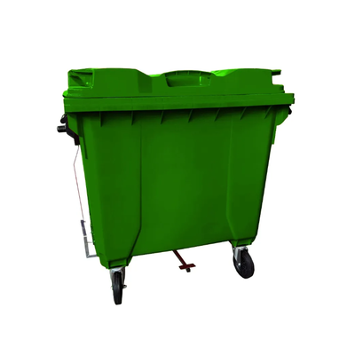 Coletora de Lixo 1000 Litros C/Rodas e PEDAL - VERDE | Cor: Verde, Litros: 1000 Litros, Pedal: Com Pedal, Tipo de Material: Plástico | Cor: Verde, Litros: 1000 Litros, Pedal: Com Pedal, Tipo de Material: Plástico | Cor: Verde, Litros: 1000 Litros, Pedal: 