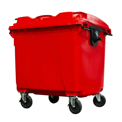 Contentor Plástico 1000 Litros Vermelho