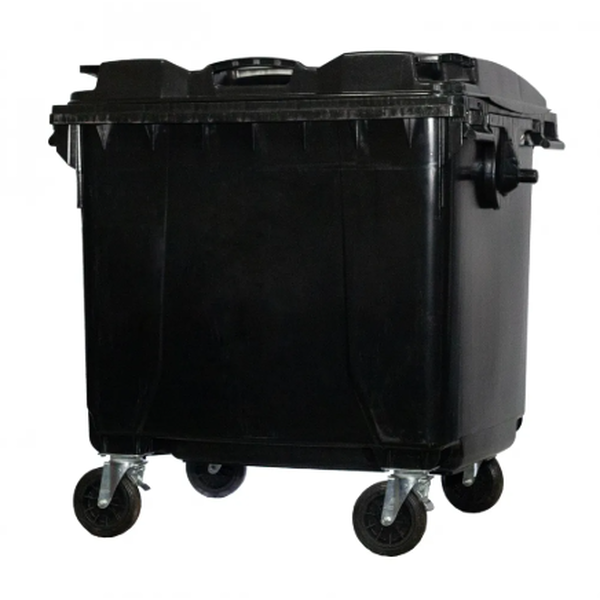 Contentor Plástico 1000 Litros Preto