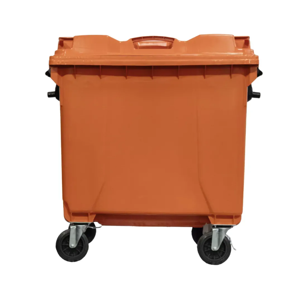 Contentor Plástico 1000 Litros Marrom