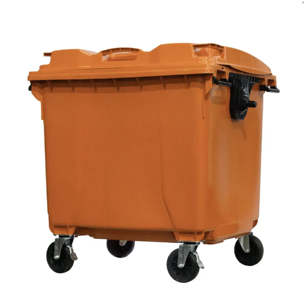 Contentor Plástico 1000 Litros Marrom