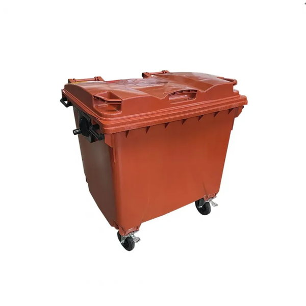 Contentor Plástico 1000 Litros Marrom