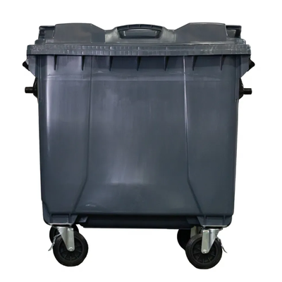 Contentor Plástico 1000 Litros Preto Cinza