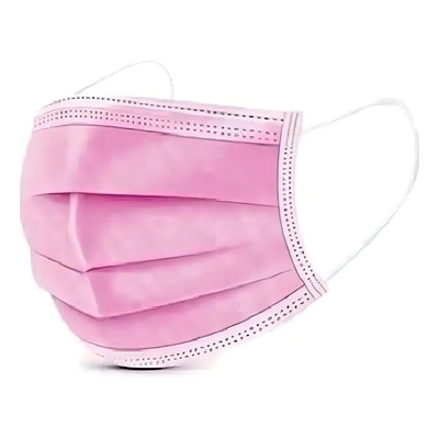 Máscara Tripla TNT C/ 50 Un. - ROSA