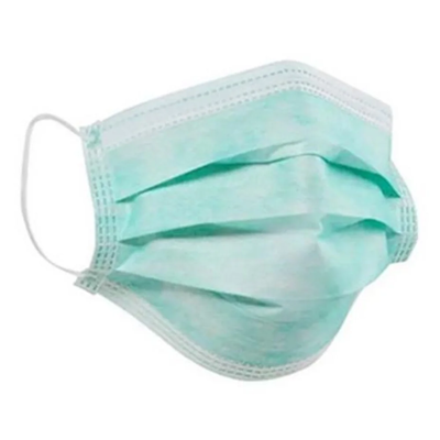 Máscara Tripla TNT C/ 50 Un. - VERDE