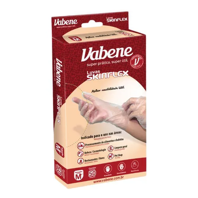 Luvas Skinflex C/50 un. Vabene – Tamanho M