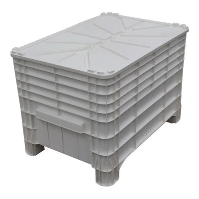 Caixa Plástica 372 Litros C/ Tampa - BRANCA | Cor: Branco, Litros: 372 Litros, Modelo: Com Tampa, Tipo de Material: Plástico